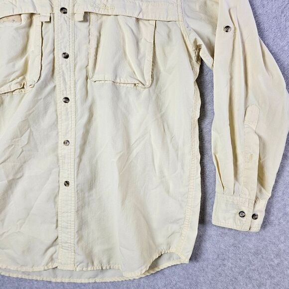 L.L. Bean Vented Performance Fishing Shirt Button Down Medium pfg - Picture 7 of 11